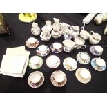 Collection of Royal Worcester miniature jugs,