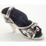 925 silver shoe pin cushion L: 15 mm