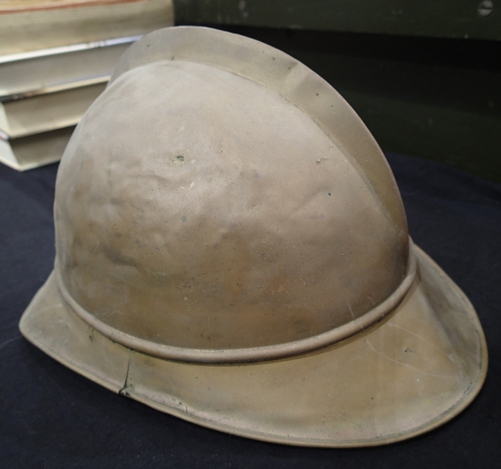 Genuine 1920s Italian firefighters helmet