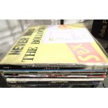 Collection of LP records including a boxed set of Bruce Springsteen and Sex Pistols Never Mind The