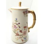 Royal Worcester lidded jug in the Blush Ivory pattern CONDITION REPORT: Good