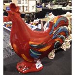 Anita Harris large cockerel signed in gold H: 32 cm