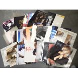 Collection of LP records including Tina Turner and Madonna