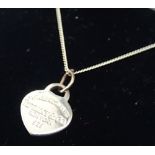 925 silver necklace marked for Tiffany & Co New York