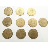 Ten Georgian Guinea tokens 1831 by Fattorini & Sons