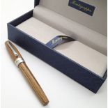 Montegrappa Heartwood light teak fountain pen, as new in box,