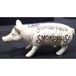 Cast iron pig money box Southern Pride L: 20 cm