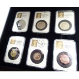 2014 UK specimen year set 1/1/2014 comprising 12 encapsulated coins