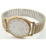 Omega gold plated De Ville quartz wristwatch D: 30 mm CONDITION REPORT: This item