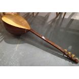 Antique type six string deep belly lute (please see condition report) CONDITION REPORT: