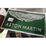 Chrome Aston Martin sign L: 28 cm