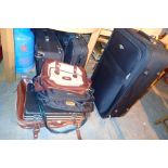 Collection of suitcases and bags