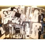 Set of black and white photographs of the wedding of Charles and Diana