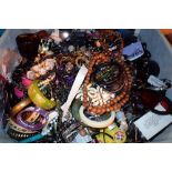 Large box of unsorted costume jewellery 15.