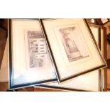 Mixed engravings including Liverpool