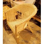 Wicker conservatory chair