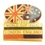 1992 World Cup Final badge (London England)