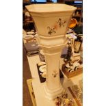 Large decorative jardiniere and pedestal