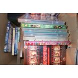 Box of mixed DVDs