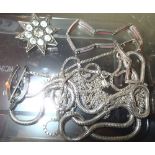 Mixed lot of silver jewellery