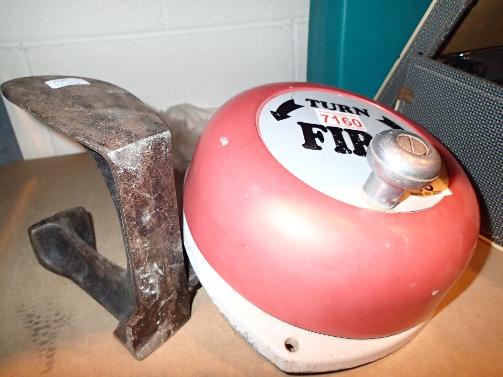 Cobblers last and a rotary fire bell