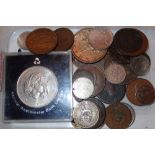 Mixed world coins including silver