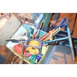 Large box of garden equipment CONDITION REPORT: All electrical items in this lot