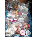 Box of haberdashery related items