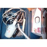 Suitcase containing vintage hoover vacuum cleaner CONDITION REPORT: All electrical