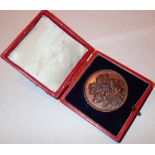 Boxed Canine Society bronze medallion