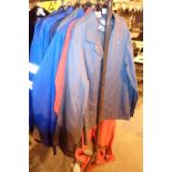 Large collection of Wear well work jackets overall etc