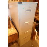 Four drawer metal filing cabinet