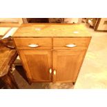 Vintage two door cupboard with two drawers over 60 x 30 x 90 cm