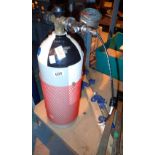 Scuba workshop compressed air cylinder