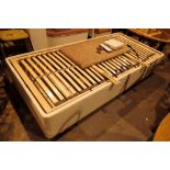 Electrical adjustable single bed with pine slats