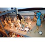 Shelf of ceramic animals