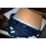 Acer Windows XP laptop with bag and charger unchecked