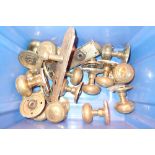 Box of brass door handles