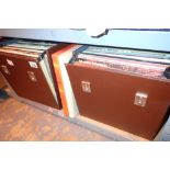 Two cases of mixed genre LPs including box collections