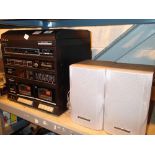 Alba belt driven music system and a pair of speakers CONDITION REPORT: All