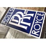 Chromes Rolls Royce wall plaque 30 x 17 cm