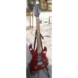 Six string electric Carlsbro Kickstarter guitar