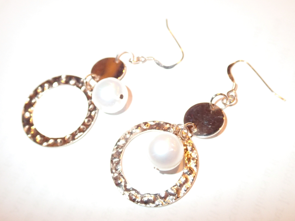 Pair of fancy drop earrings