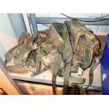 Military type camouflage rucksack