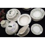 Quantity of Royal Doulton dinnerware in the Almond Willow pattern