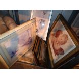 Collection of prints mainly in gilt edged frames, various subjects