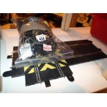 Scalextric Track & Car with Power Throttle Handsets