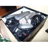 Box of mixed telephones