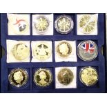 Box of twelve British Commonwealth crowns
