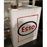 White Esso petrol can